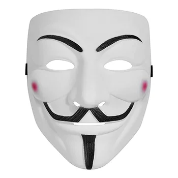 Hackers Maskeren Witte V Vor Vendetta 할로윈 Gezichtsmasker 코스튬 코스프레 파티 
