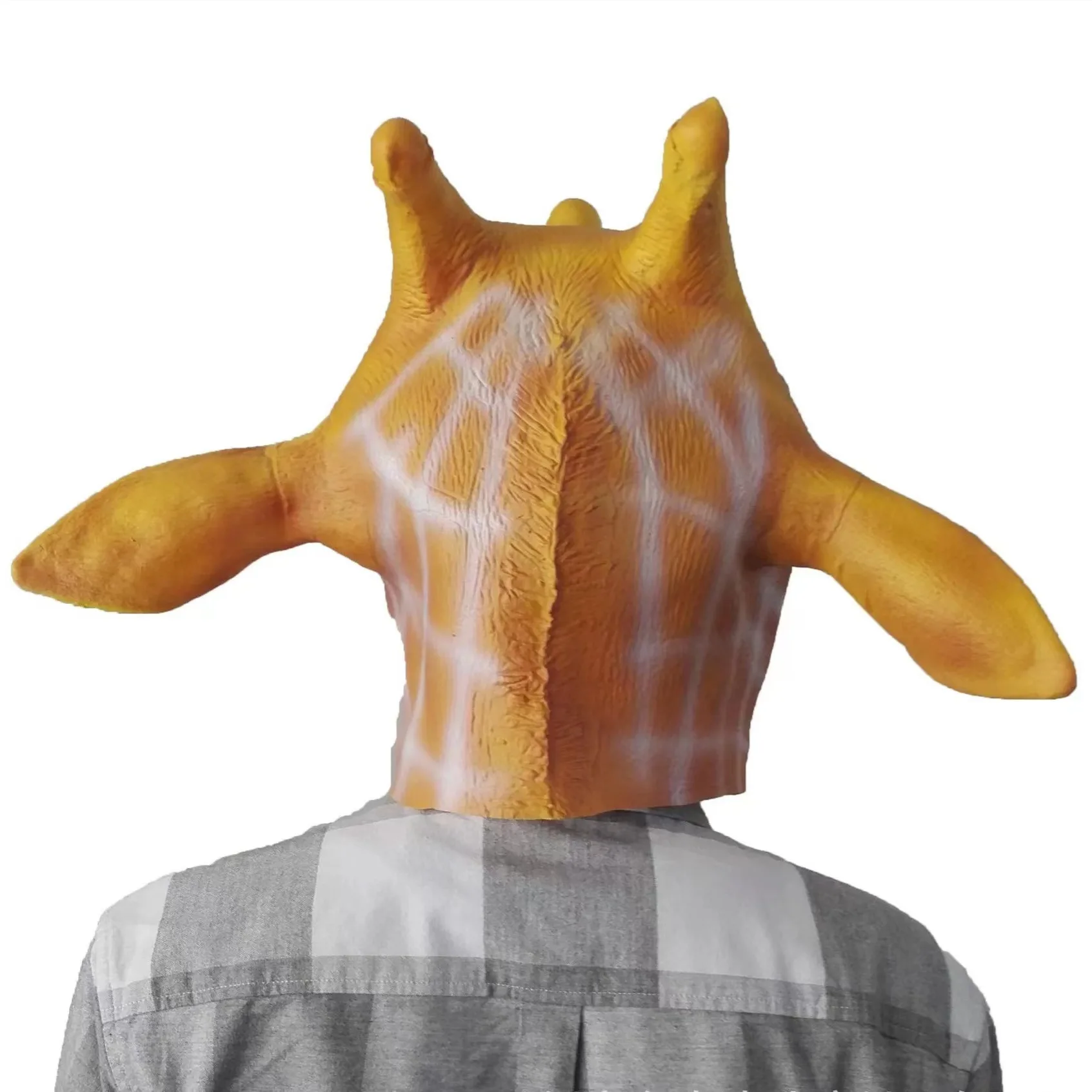 Realistische Giraffen-Vollkopf-Latexmaske Tier-Cosplay-Maske für Halloween, Karneval, Maskerade, Kostümparty, Kostüm-Requisiten – Detail 4