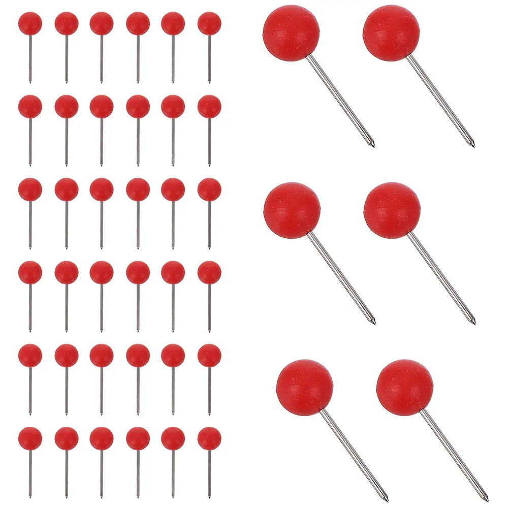 

600pcs Red Plastic Thumbtacks Push Pins for Office Map Marking Bulletin Board Tacks Cork Board Map Pins Colored Heads