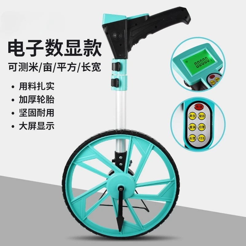 

Hand pushed large roller ruler measuring distance wheel digital wheel rangefinder