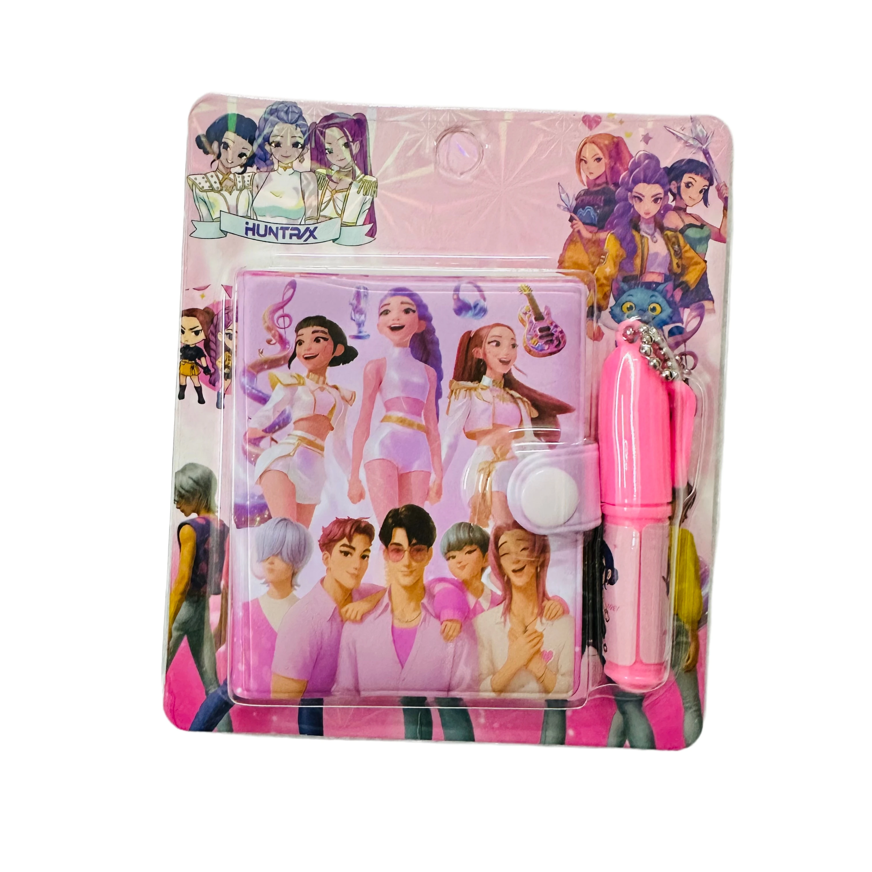 Anime Girl Hunters Lumi Mila Zoi Mini notitieboekje met balpen, cartoon zaknotitieblok briefpapier set schoolbenodigdheden Birthda