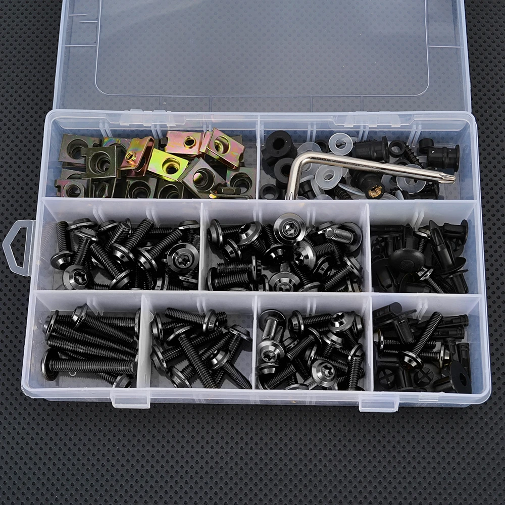 

Motorcycle Bolts Screws Fair Bolt Set for Honda Yamaha Kawasaki Suzuki BMW Ducati