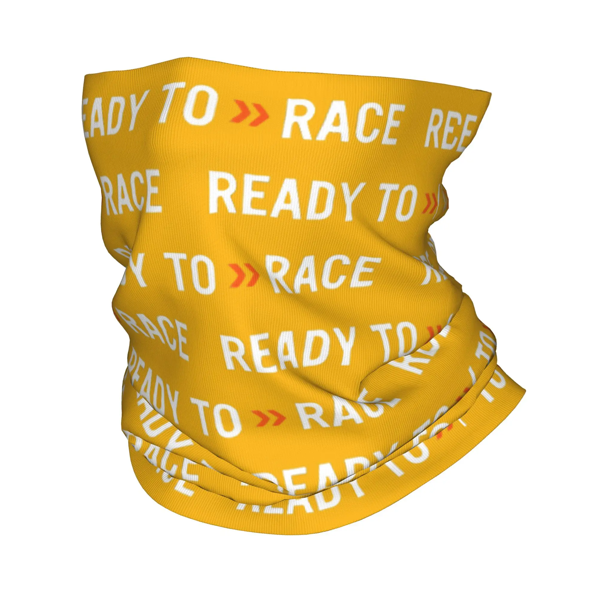 Benutzerdefinierte Ready To Race Logo Halstuch Männer Frauen winddicht Winter Motorrad Reiten Bandana Schal zum Radfahren
