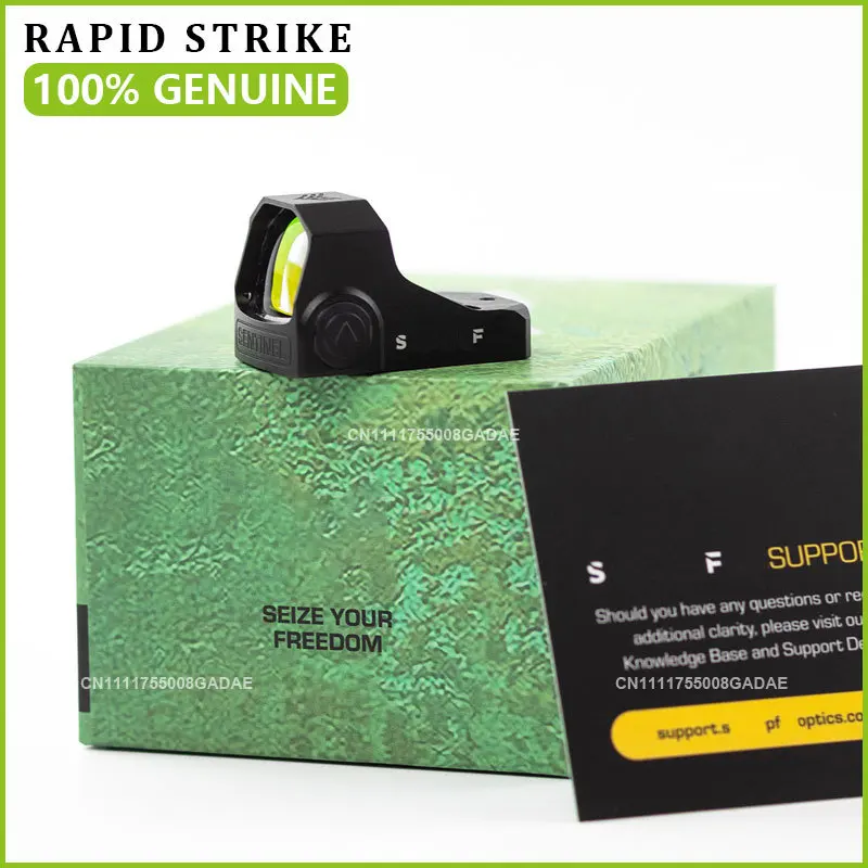 

【GENUINE】SENTINEL 1x16 Ultra-Compact Red Dot Sight 3 MOA RMSc Footprint for G43X/G48X/P365XL/Hellcat Pistol Handgun Optic Ready