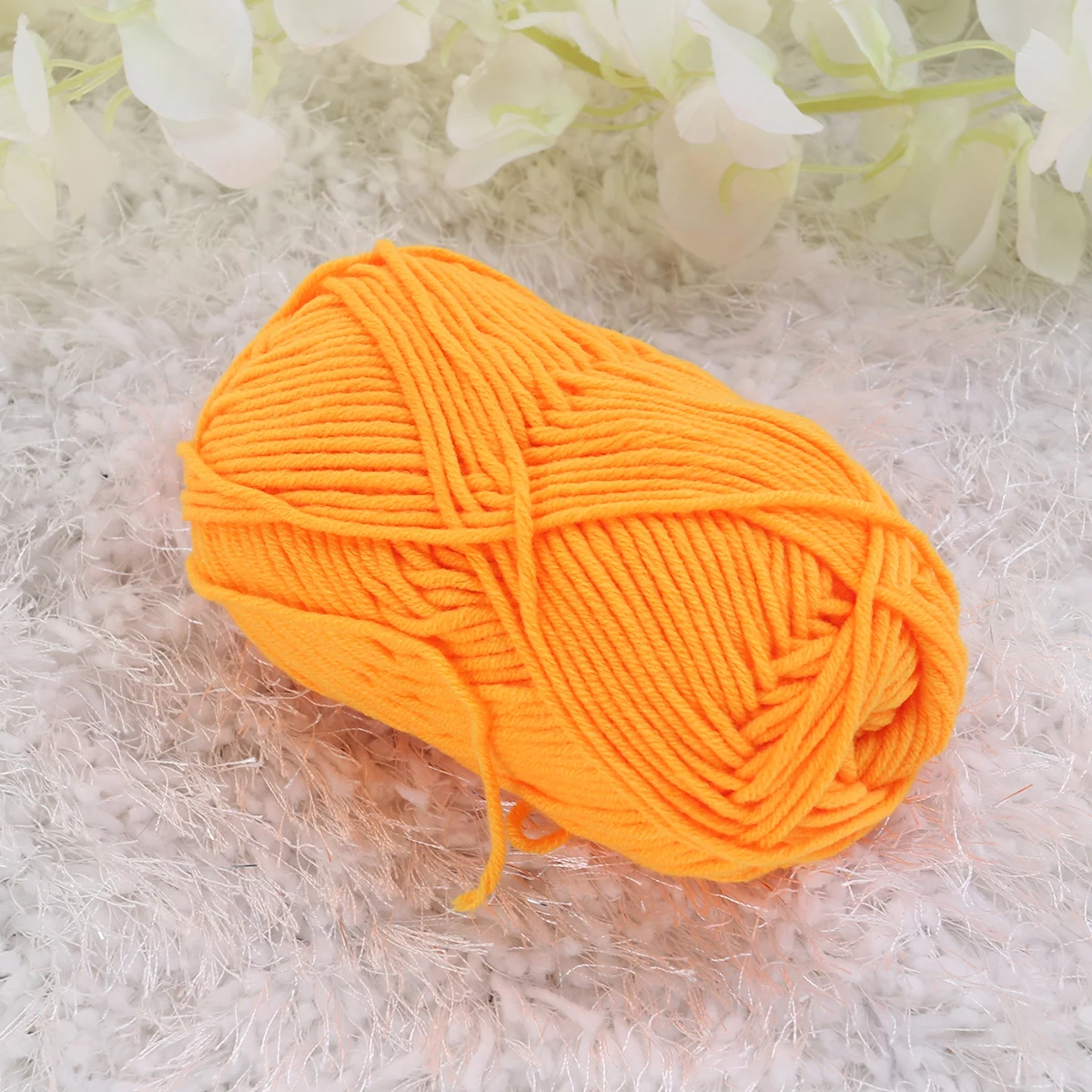 

50G Milk Cotton Yarn Machine Washable Dryable Soft Comfortable Knit Crochet Wool Alternative for Hats Sweaters Scarves DIY
