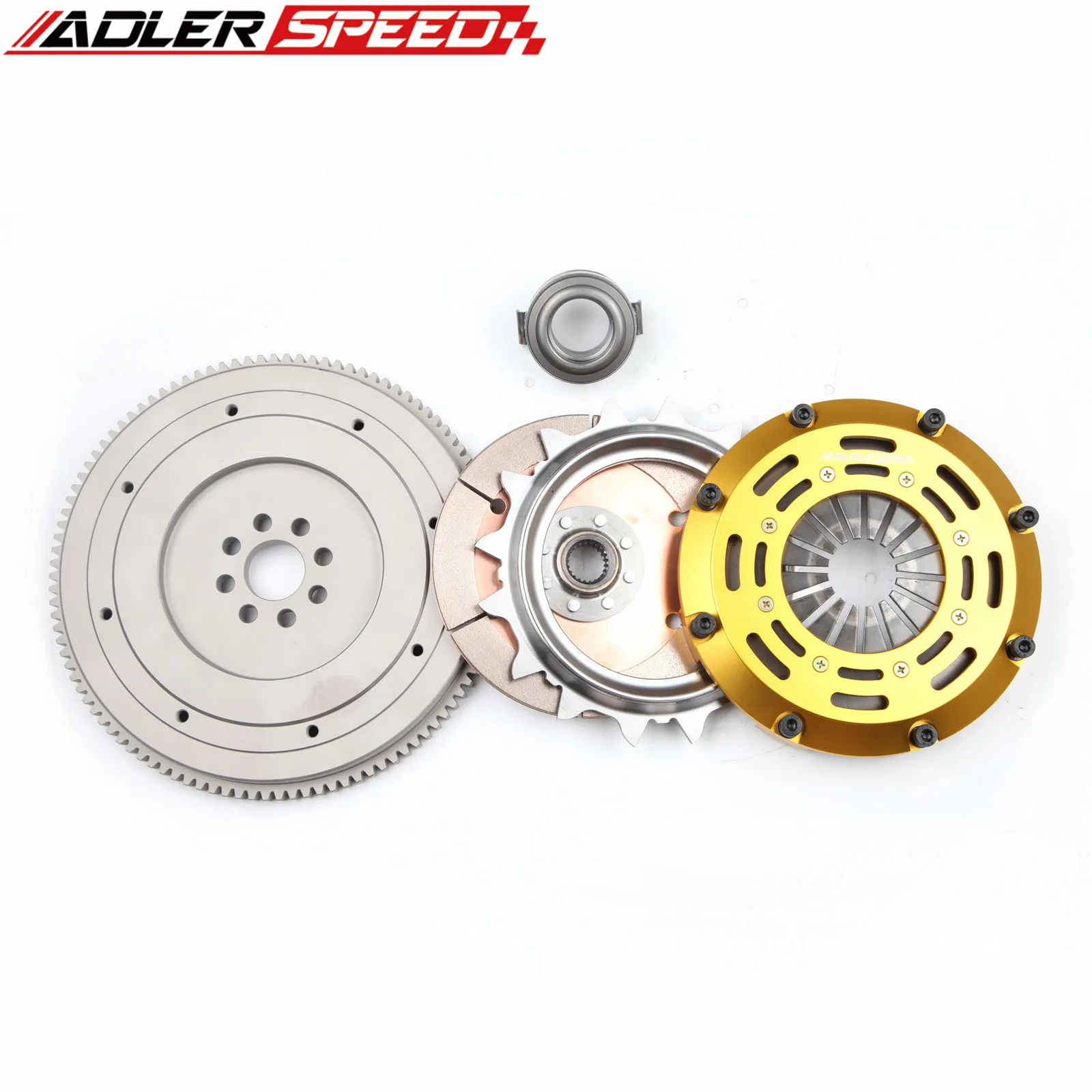 ADLERSPEED Racing Twin Disc Clutch Kit For Chevrolet Prizm/Pontiac Vibe/Toyota Celica GT/Corolla/Matrix/MR-2 Spyder 1ZZ-FE;5-spe