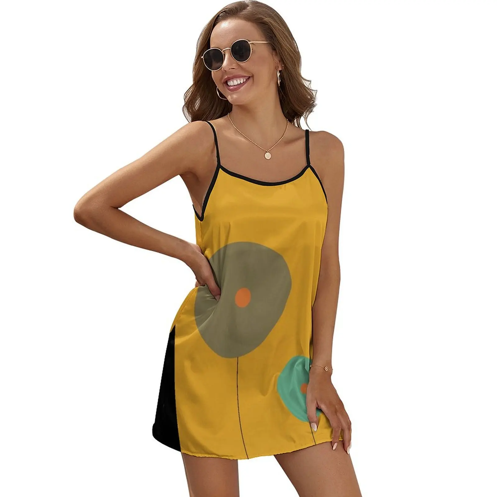 

Abstract Retro Pop Art Sleeveless Dress summer dress womens 2024 dress dresses