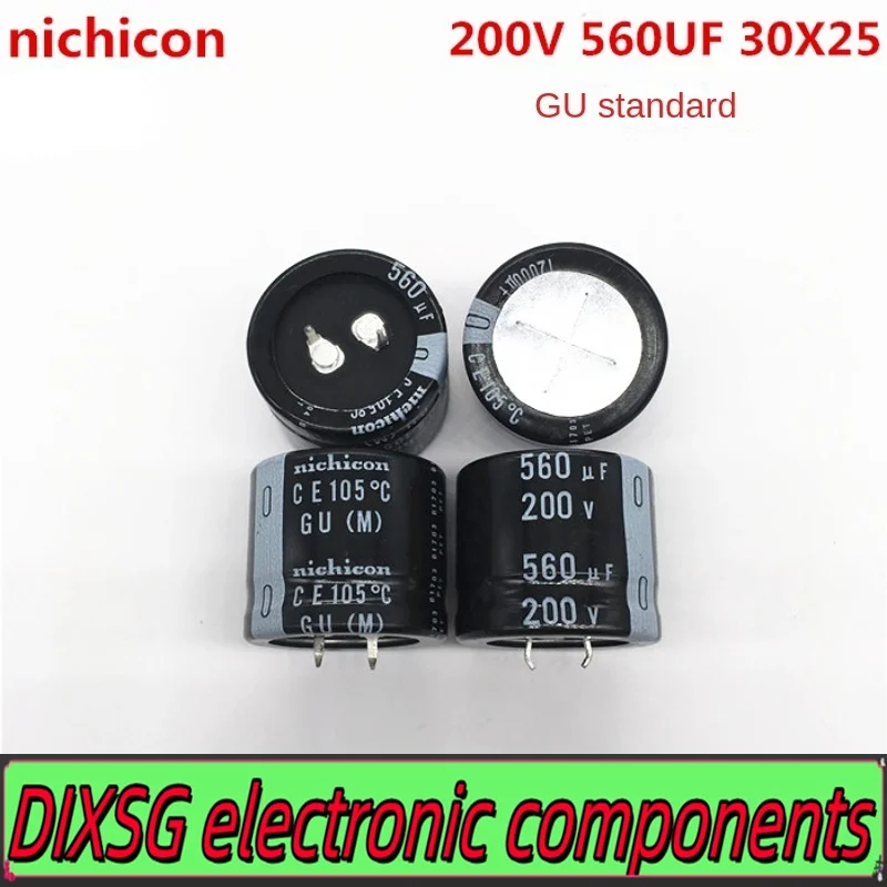 DIXSG （1PCS）200V560UF 30X25 Japanese nichicon nichicon electrolytic capacitor 560UF 200V 30*25