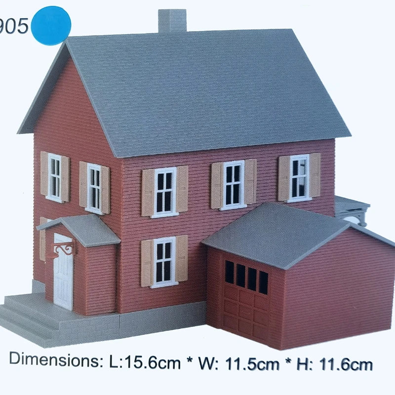 1:87 Ho Scale Model Dwelling House Kit Western architecture Model Building structure Scale Model Train Railway Layout