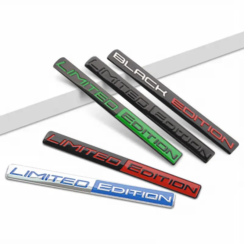 2 pegatinas 3D de edición limitada para carrocería de coche, emblema de maletero, accesorio para coche, motocicleta, bicicleta