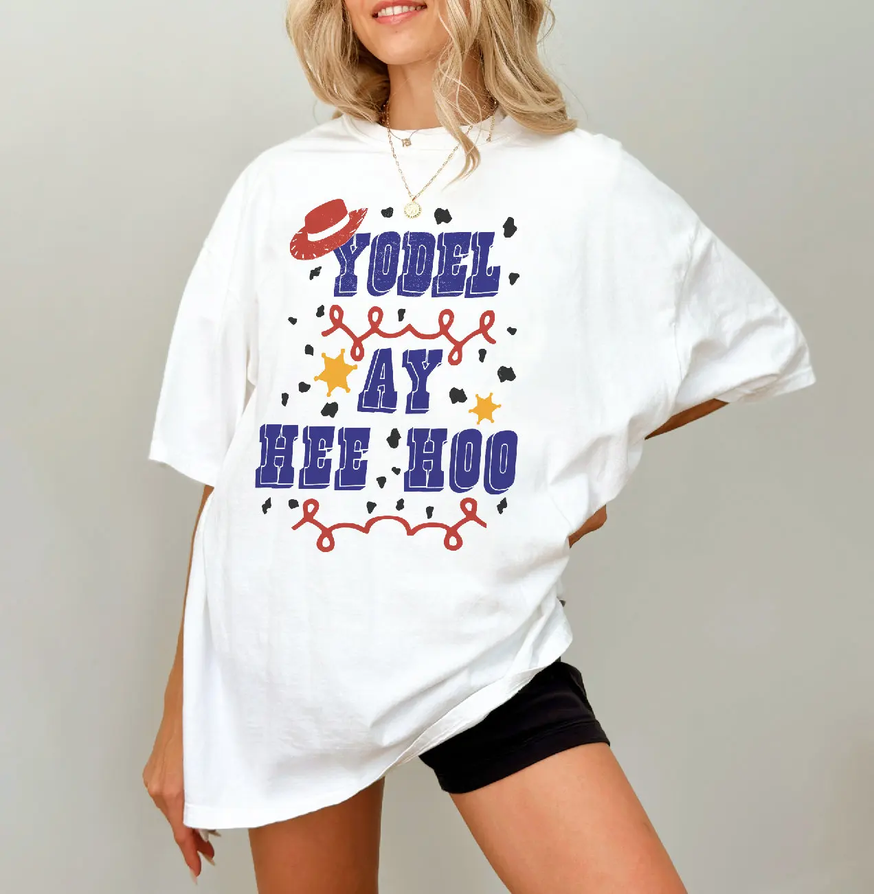 Camiseta de camiseta de lona Yodel Ay Hee Hoo Bella