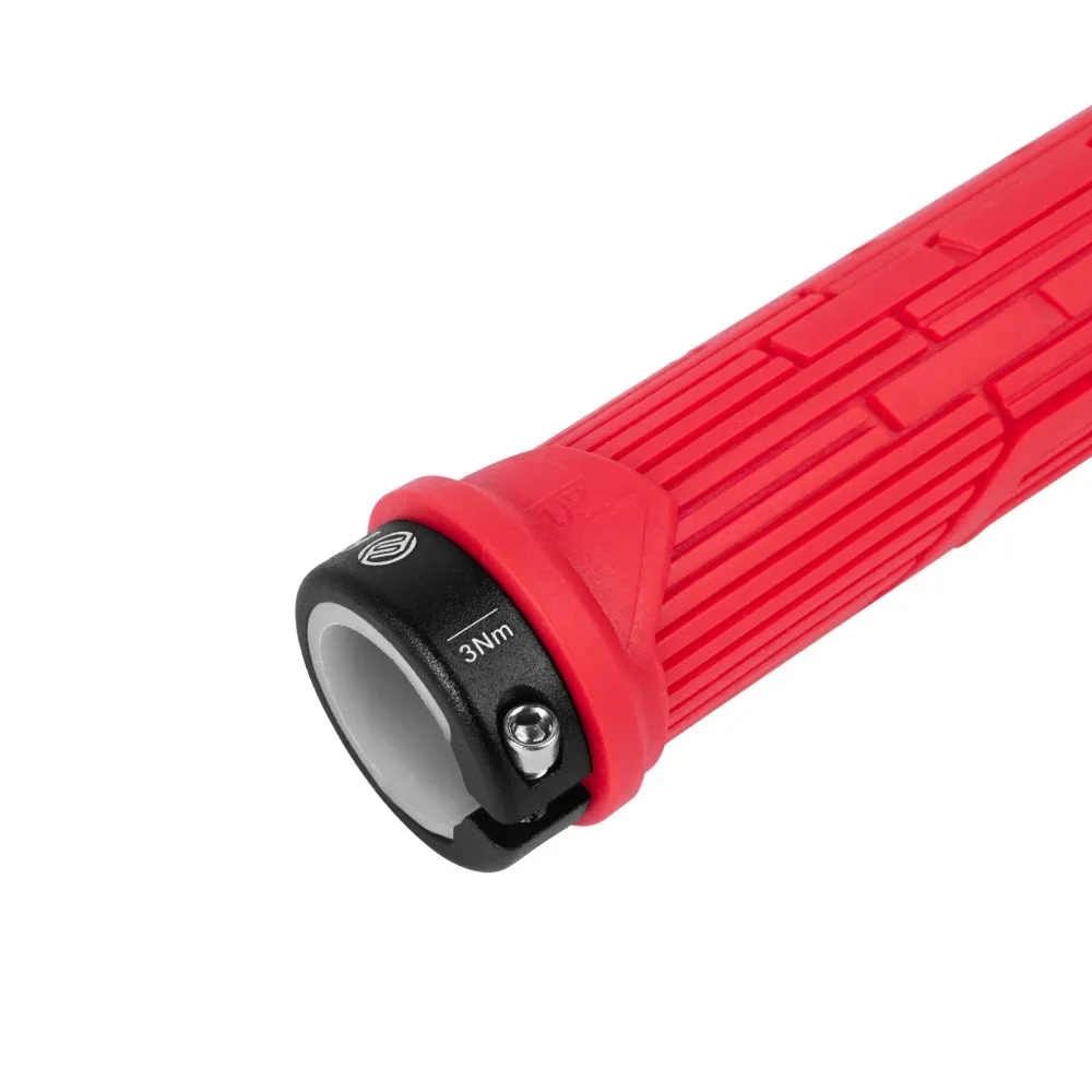 FIFTY-FIFTY MTB Bike Grips, Single Lock-on MTB Grips, Soft and Comfortable Bicycle Locking Grips, Non-Slip Bike Grips
