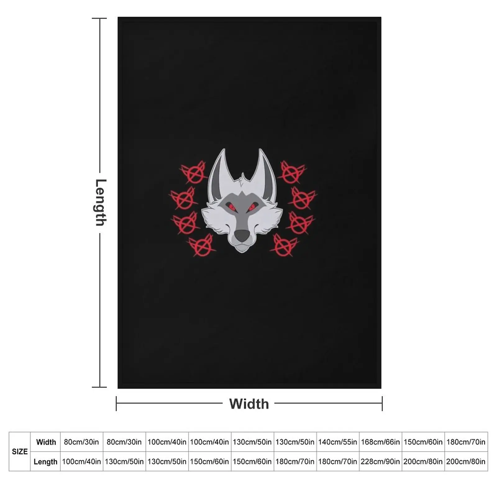 Death Wolf Head Throw Blanket Kid'S Decorative Beds Sofa Quilt For Baby Blankets