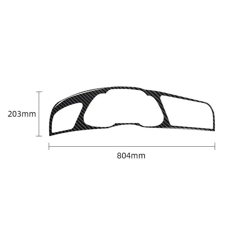 LHD/RHD For Audi A4 B8 2009-2016 A5 2008-2017 Q5 2009-2017 Car Interior Soft Carbon Fiber Instrument Panel Frame Trim Cover