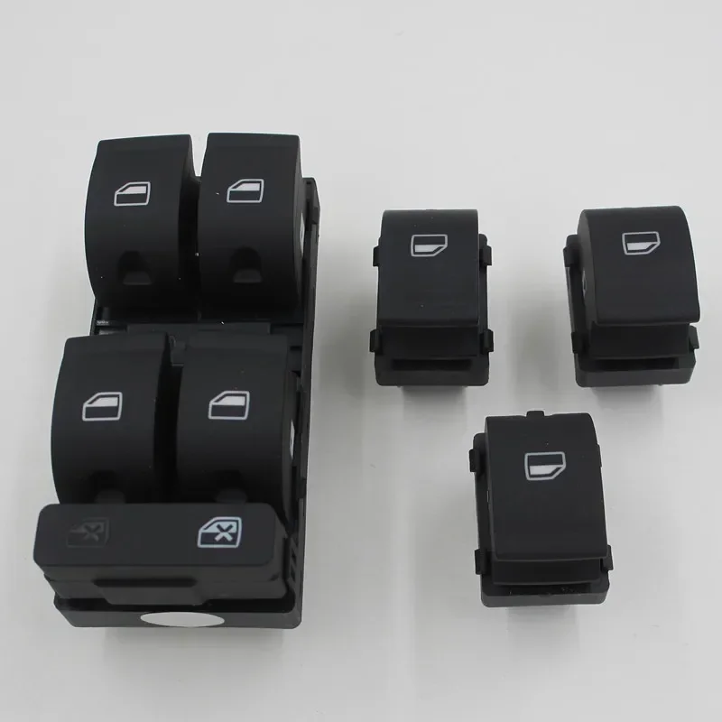 

4 PIECES high quality Window Switches Master Electric Power Passenger Switch Panel Fit for Audi A4 B6 B7