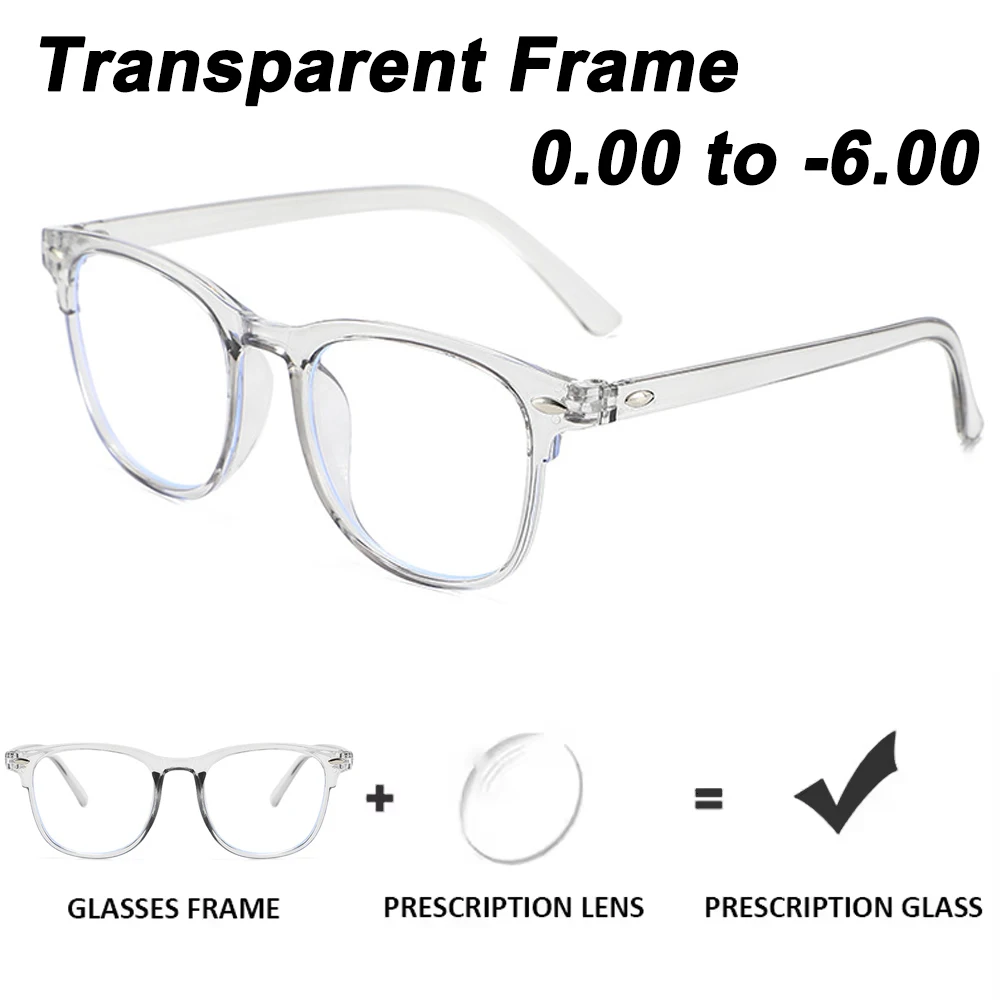 

Prescription Glasses Custom Lenses Optical Eyeglasses with Recipe Lightweight Reading Glasses for Women Men Blue Light Blocking