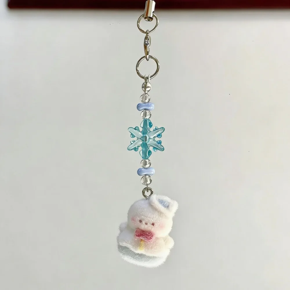 Cartoon Game Love and Deepspace Zayne Li Shen Phone Charm Key Chain Trendy Pendant Flocking Snowman Mobile Phone Lanyard Gifts