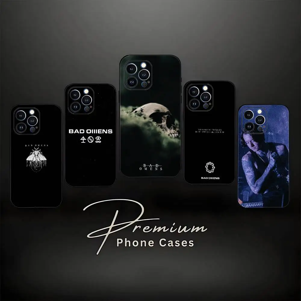 

Bad O-Omens The r-rain Phone Case For iPhone 17,16,15,14,13,12,11 ,Pro Max,XS,X,XR,SE,Mini,8,7,Soft Silicone Black Cover