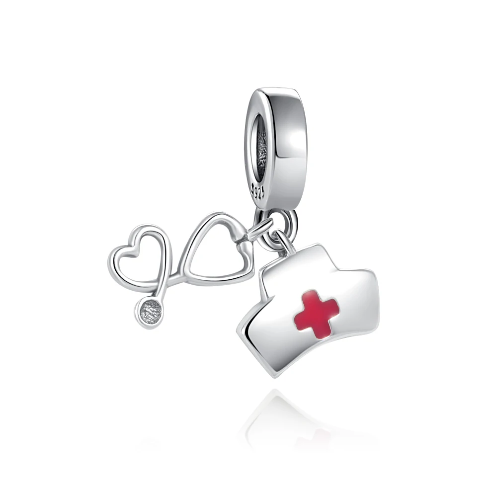 Hot Selling 925 Silver Teeth,Nurse Bead Stethoscope,Toothpaste Pendant,Original Bracelet DIY Accessories,Exquisite Jewelry ﻿ view 4