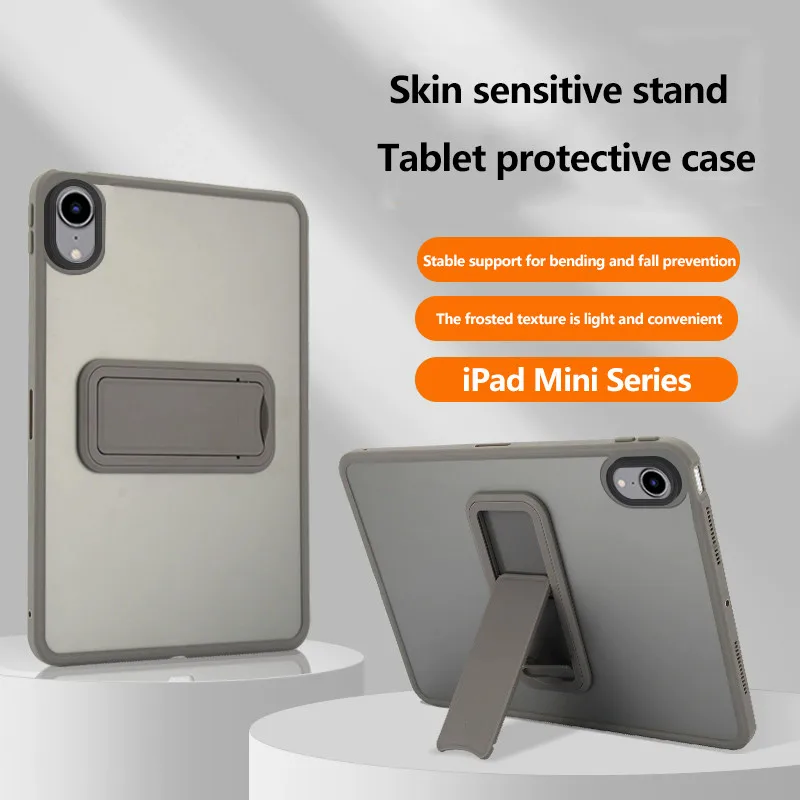 Matte Translucent Case For iPad Mini 2024 Mini 7 A17 Pro 6 5 4 Pro11 Air 11 6 5 4 3Pro 2 1 10th 10.9 10.2 9.7 Kickstand Cover