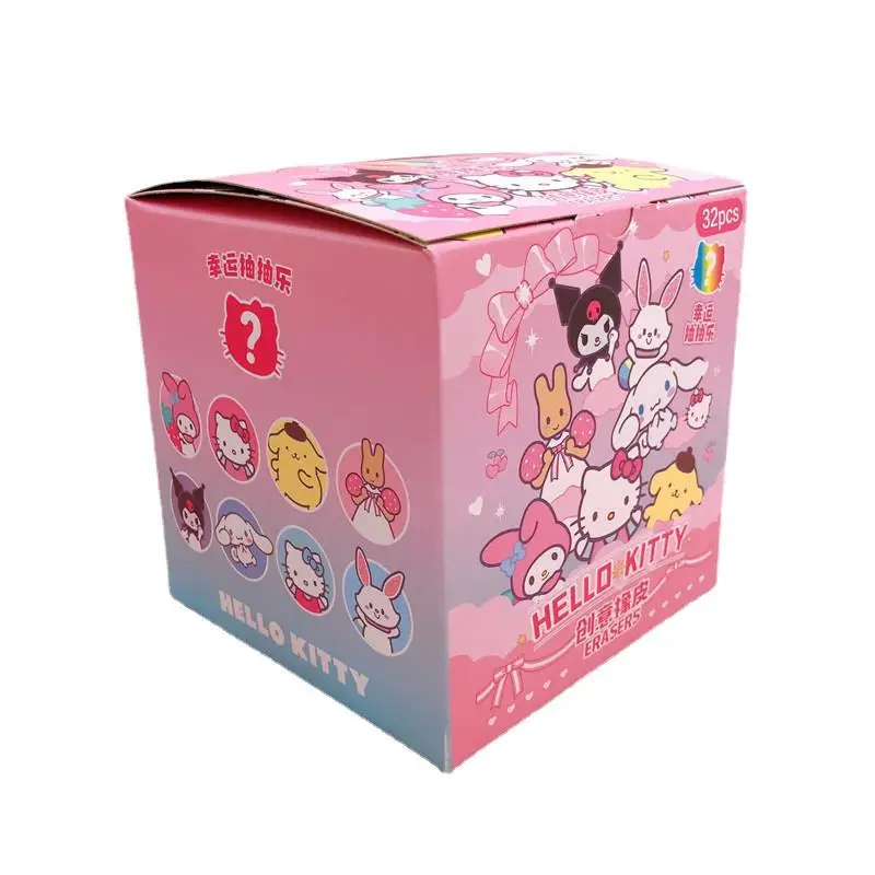 Sanrio gumka Kawaii Anime Hello Kitty Kuromi Melody Pochacco śliczne obrazek z kreskówki gumka materiały dla studentów kampus prezent biurowe