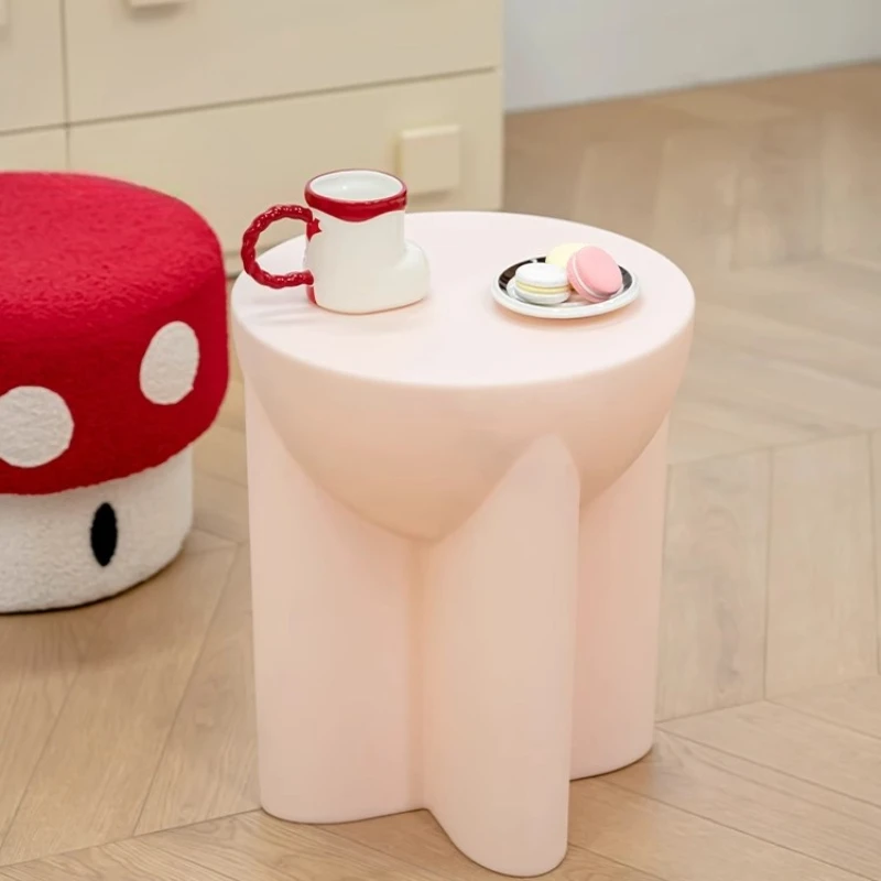 Internet Celebrity Dopamine Coffee Table Creative Round Bedside Table Living Room Small Apartment