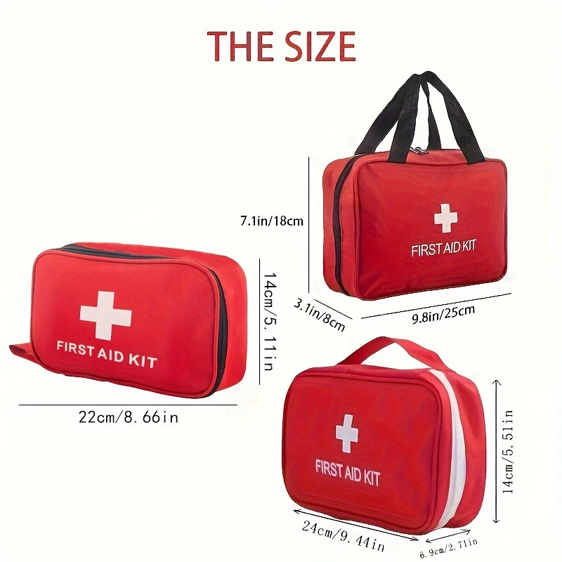 188/200 шт. Многоцелевая аптечка: портативная сумка для охоты на открытом воздухе, пеших прогулок, кемпинга и многое другое, включая экстренные принадлежности