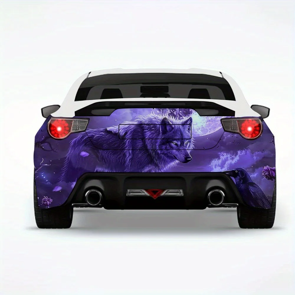 

wolf Car Sticker-Vinyl Decal for Car Rear, Waterproof Self-Adhesive Vinyl Stickers for Vehicle Tail & Bumper, Decoration Protect