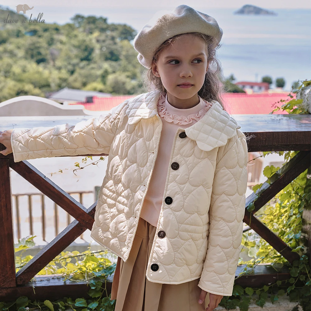 

Dave Bella Children Winter Autumn Cotton Jacket Coat for Girls Cute Top Thicken Warm Outerwear Casual Outdoor Parka DK4254223