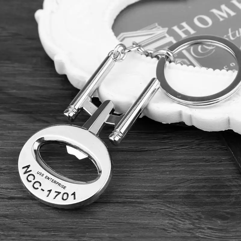 Movie Starship NCC-1701 Keychain Trek Pendant Keyring Decoration for Movie شائقین کے زیورات کے لوازمات تحفے