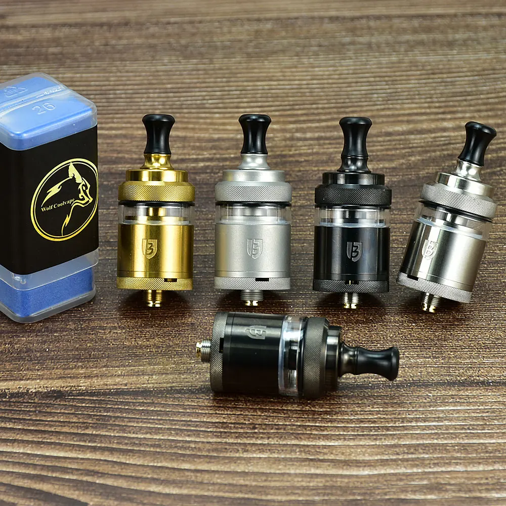 Berserker Mini V3 MTL Tank 2ML/4ML BSKR Mini V3 MTL RTA VAPE 22mm single coils vape 316ss tank E-Cigarette Atomizer