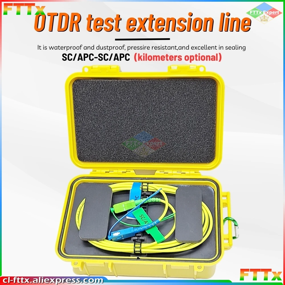 Imagem -03 - Otdr-cabo de Fibra Óptica 1000 2000m Monomodo sc fc Teste Cabo de Extensão 1km 2km