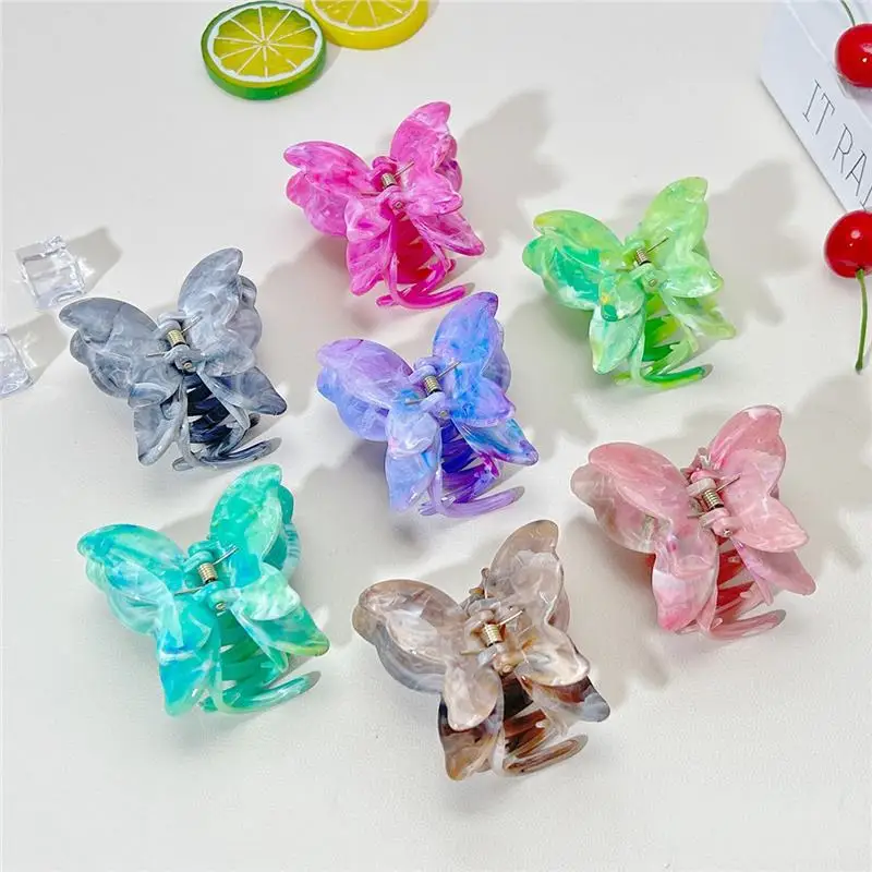 

New Vintage Acetate Hair Claw Clip Sweet Butterfly Hair Clip Hairpin Barrettes Trendy Hair Accessories Barrettes for Women Girls