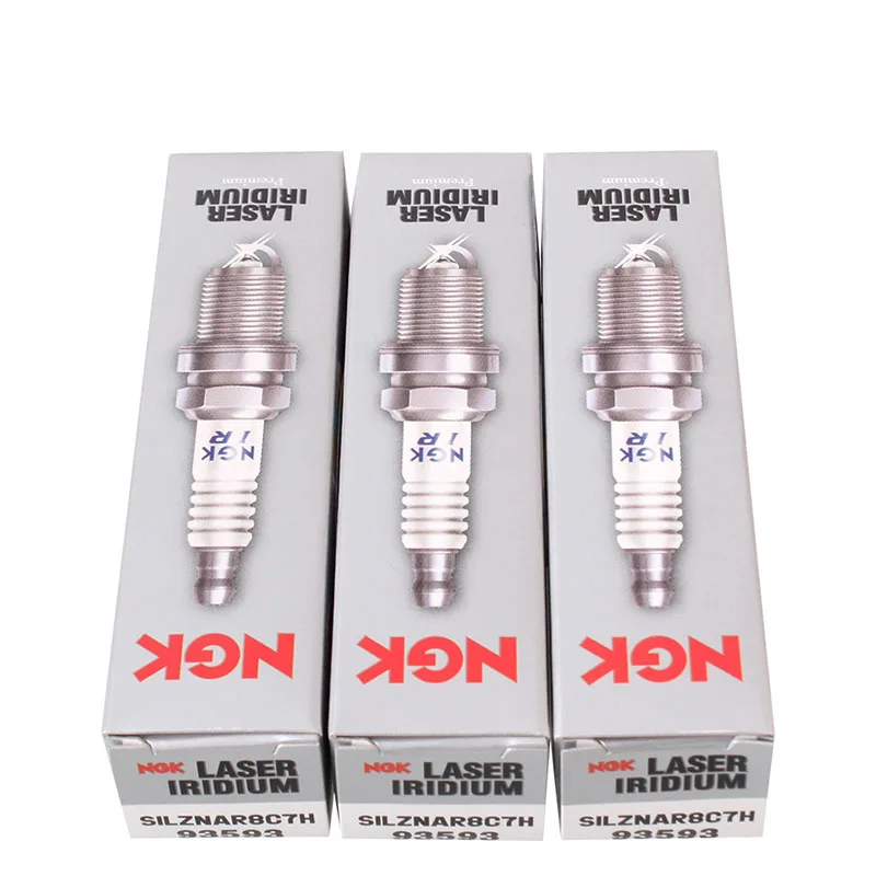 93593 SILZNAR8C7H NGK Iridium Spark Plug for FORD FIESTA C-MAX S-MAX FOCUS MONDEO GALAXY B-MAX KUGA TOURNEO ECOSPORT 2012-2023