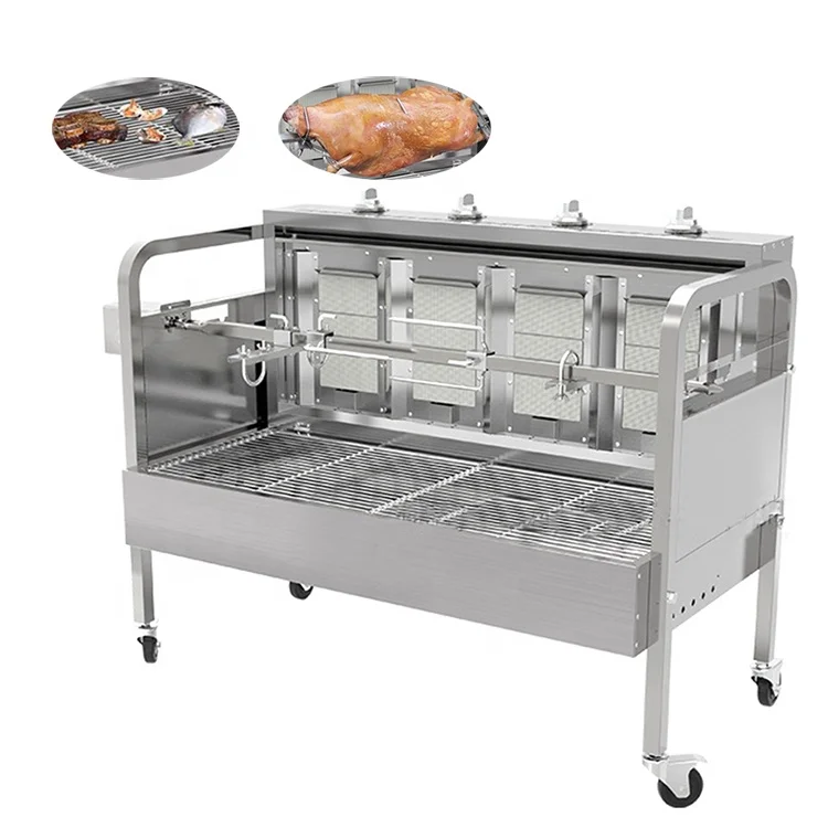 

Outdoor Barbecue furnace Fish Grill Bbq Skillet Carbon lamb grill machine rotating bbq grill machine