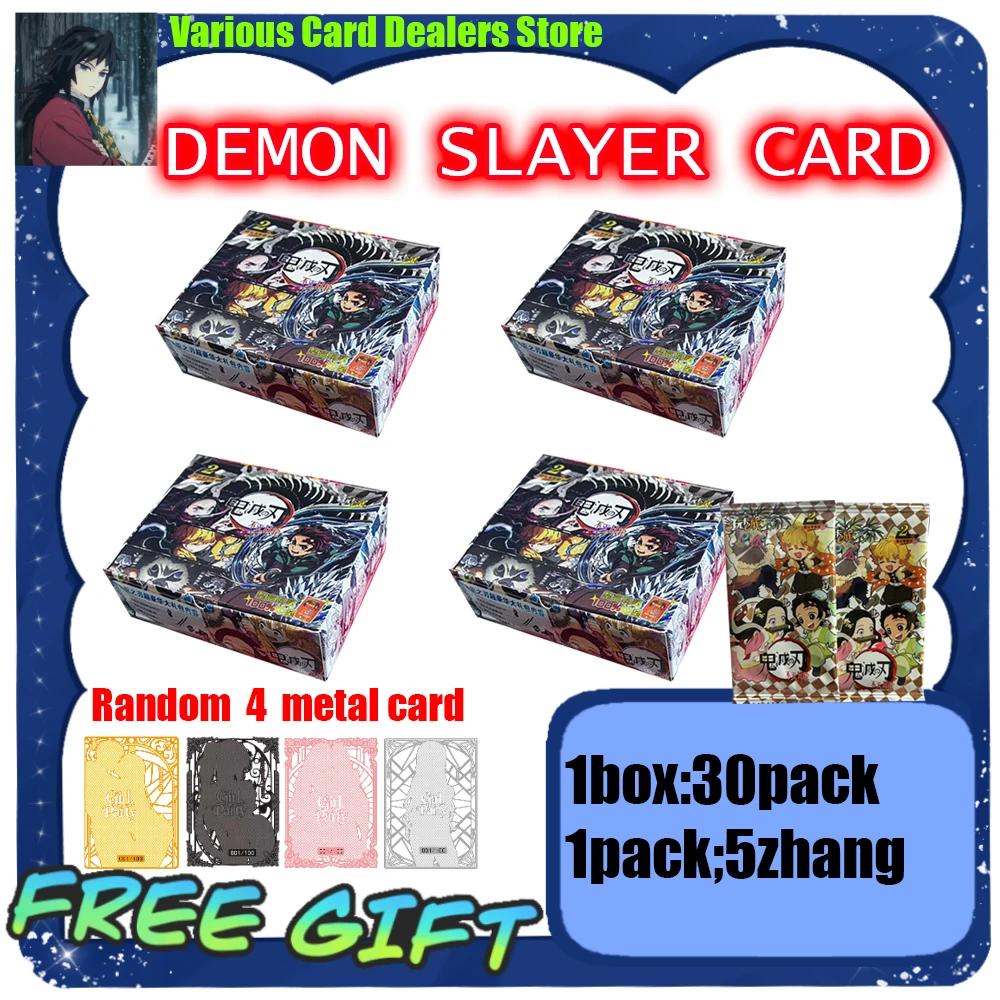 Demon Slayer: Kimetsu No Yaiba Limited Edition Game Anime Peripheral Holiday Gift Collectible Cards