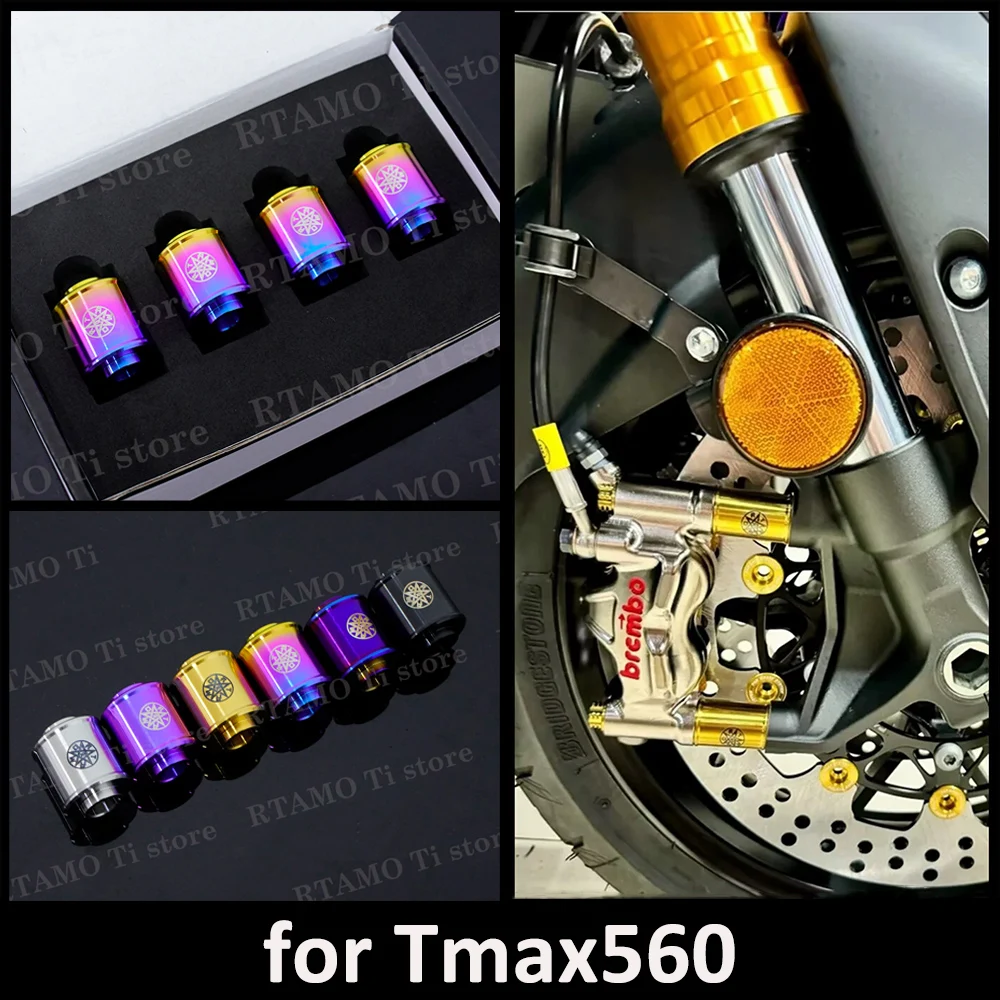 

RTAMO Gr5 Titanium Radiator Caliper Washer for Tmax560 Brake Disc Bushing Lift Spacers OD300/320mm