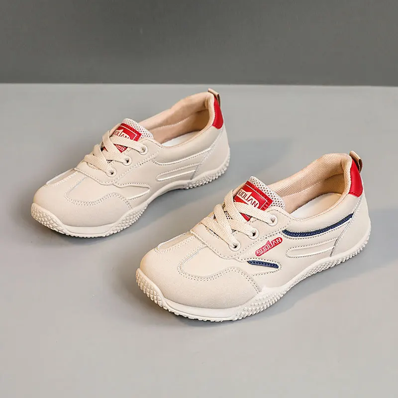 

New breathable white shoes, 2025 spring and autumn height increasing, casual and wear-resistant shoes trend