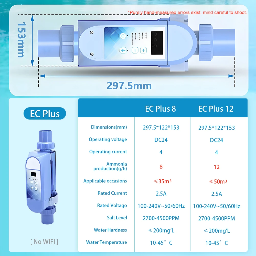 Pro&Plus Series Salt Chlorine Generator Salt Chlorine Electrolysis Sterilizer Salt Chlorine Machine with Smart Panel