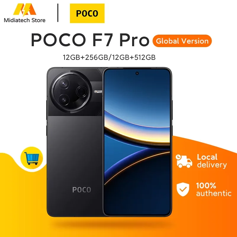Versión Global POCO F7 Pro Snapdragon 8 Gen 3 Smartphone 6.67'' 120Hz Pantalla 50MP Cámara 6000mAh Batería 90W IP68 Teléfono Móvil