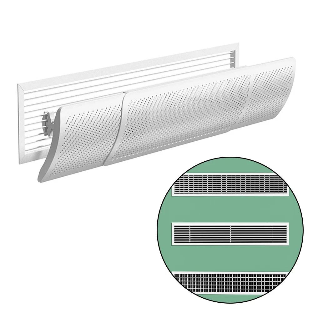 Adjustable AC Air Deflector With Carbon Filter Air Conditioning Windshield For AC Vents Ceiling With Length Range Of 58.5-95.5cm