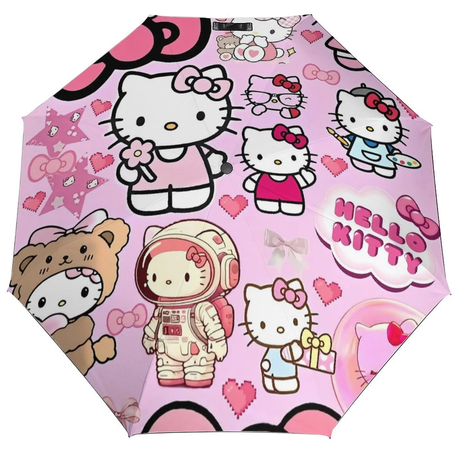 

Японский автомобильный зонт «Hello Kitty», милый мультяшный кот, крутой складной зонт, графический зонт от солнца, анти-УФ-зонт