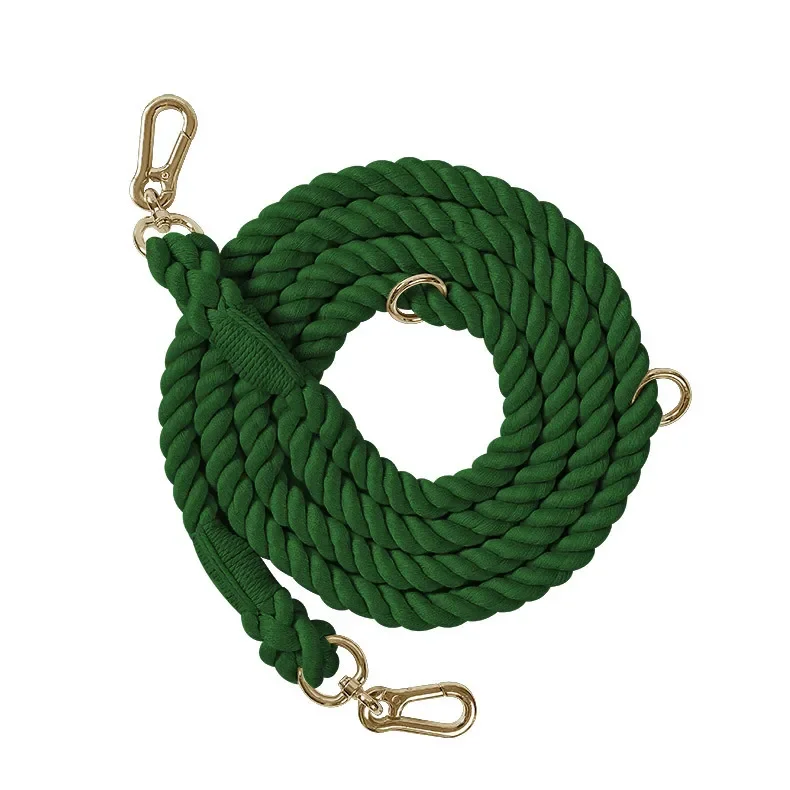 Gradient Color Dog P Chain Collars Dogs Leashes Rope Metal Chain Collar Strap Pet Outdoor Walking Training Long Traction Rope