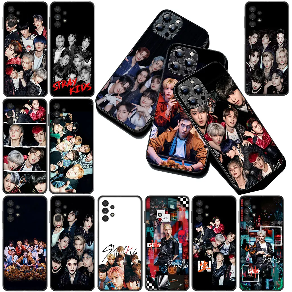 Мягкий чехол для Samsung Galaxy A36 A55 S25 S24 S23 FE Ultra Plus S7 Edge S25+ Чехол для телефона Strays Kpop SKZs Kid Black Coque Мягкий чехол для Samsung Galaxy A36 A55 S25 S24 S23 FE Ultra Plus S7 Edge S25+ Чехол для телефона Strays Kpop SKZs Kid Black Coque