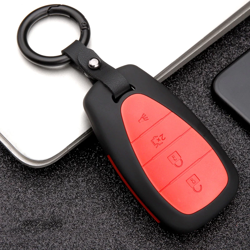 ABS Carbon fiber Car Remote Smart Key Case Cover For chevrolet cruze spark camaro Volt Bolt Trax Malibu Auto Key Shell Accessori