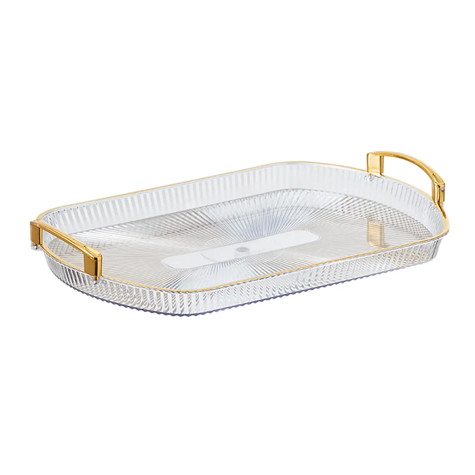 Serving Tray, Countertop Organizer, Modern Clear Decorative Tray, Jewelry