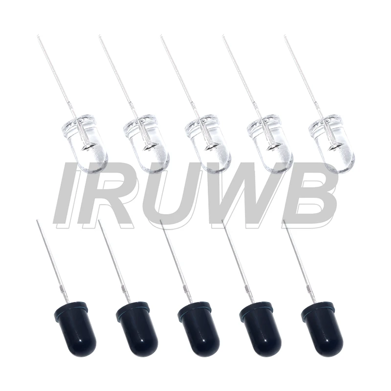 10 أزواج من الثنائيات F3 F5 لـ Arduino DIY 3 مللي متر 5 مللي متر 940nm المصابيح باعث الأشعة تحت الحمراء وصمام ثنائي لاستقبال الأشعة تحت الحمراء