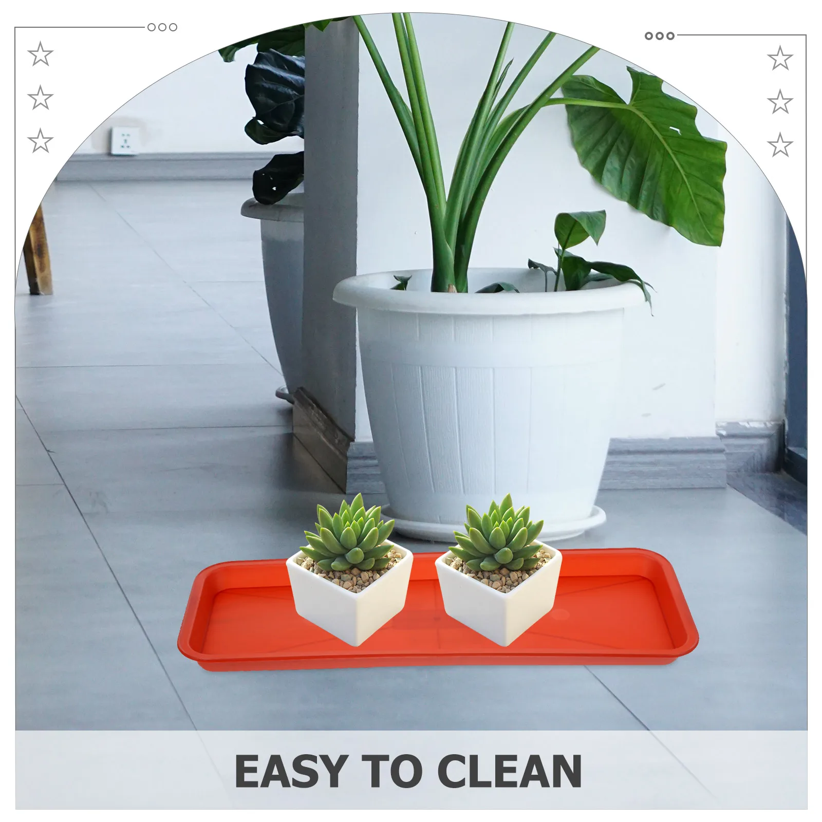 

Plastic Tray Planter Bottom Rectangle Trays for Indoor Plants Water Catchers Potted Rectangular Flowerpot