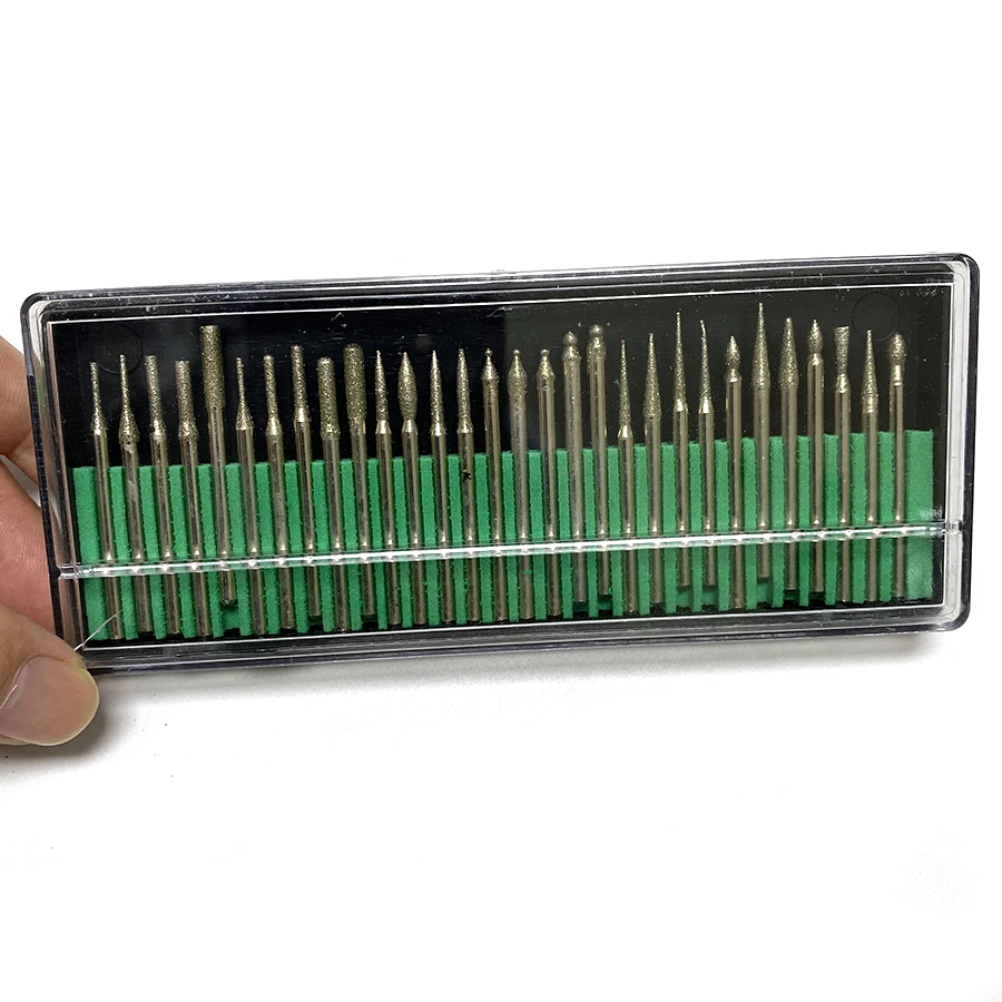 30pcs Jewelry Making Tool Polishing Gemstone Drilling Burs Set