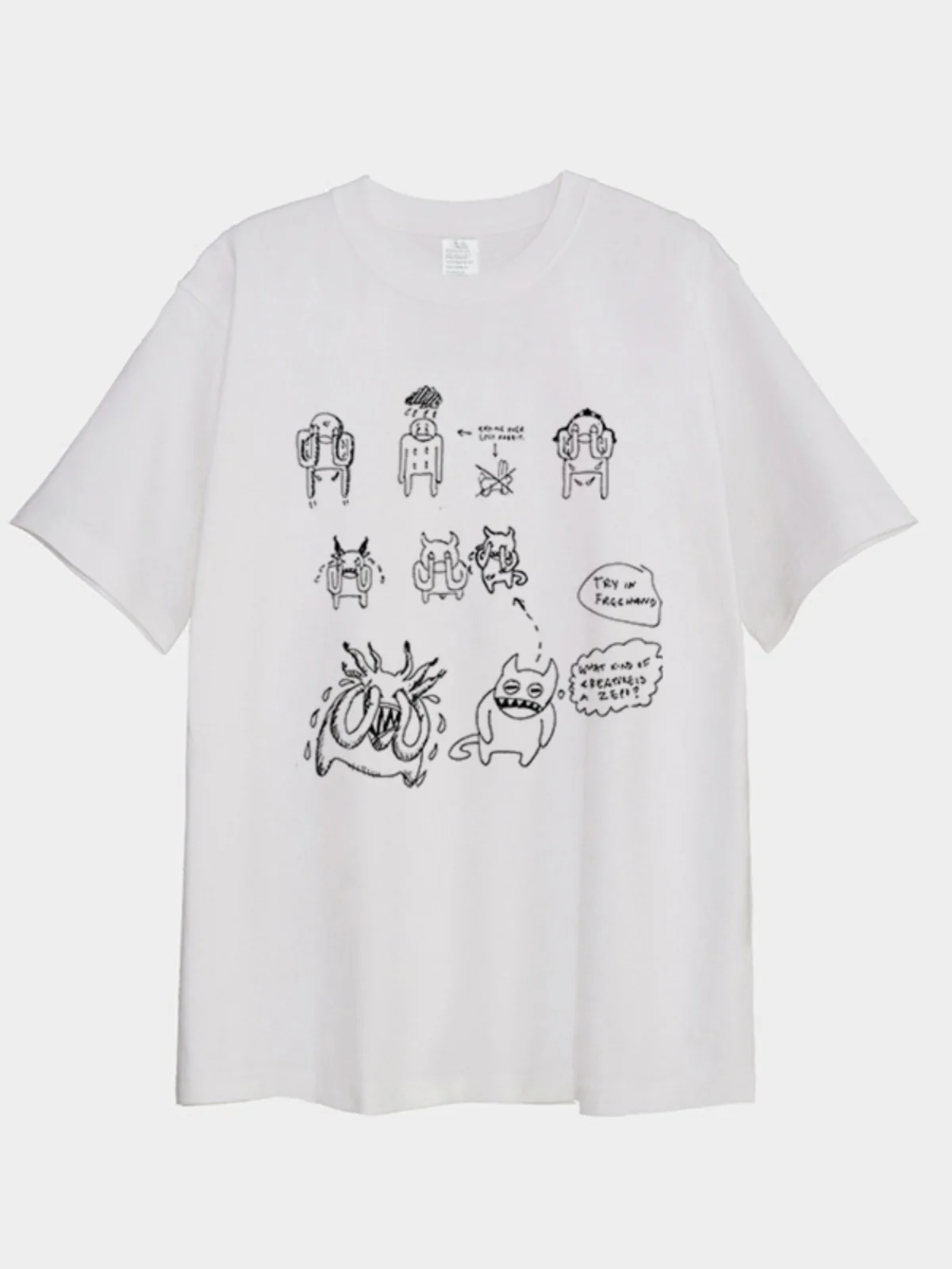 

Radiohead Rock Band The Weepers Study Комикс Свободная футболка из чистого хлопка с короткими рукавами Иллюстрация Мужской и женский стиль Лето